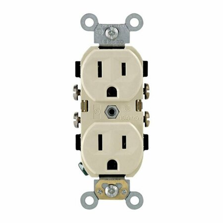 GORGEOUSGLOW CBR15-00I 15 amp Decorative Duplex Receptacle  Ivory GO710128